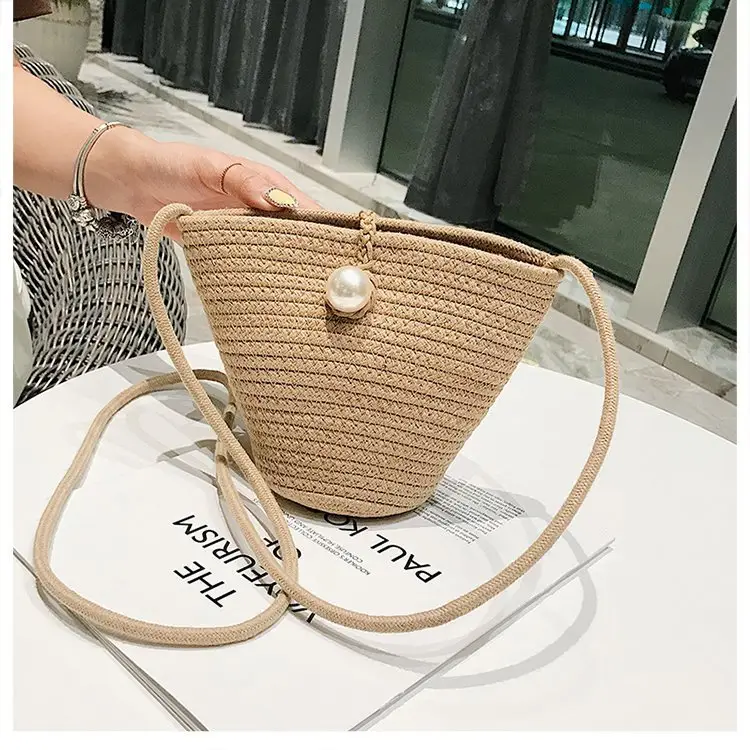 Black Woven Mini Crossbody Bag for Women — feature 8