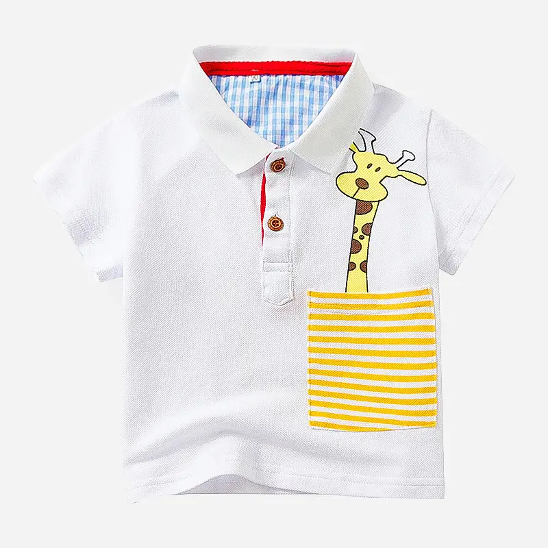 Children's Boys Short Sleeve Cotton Polo Shirt 2020 - Image 2