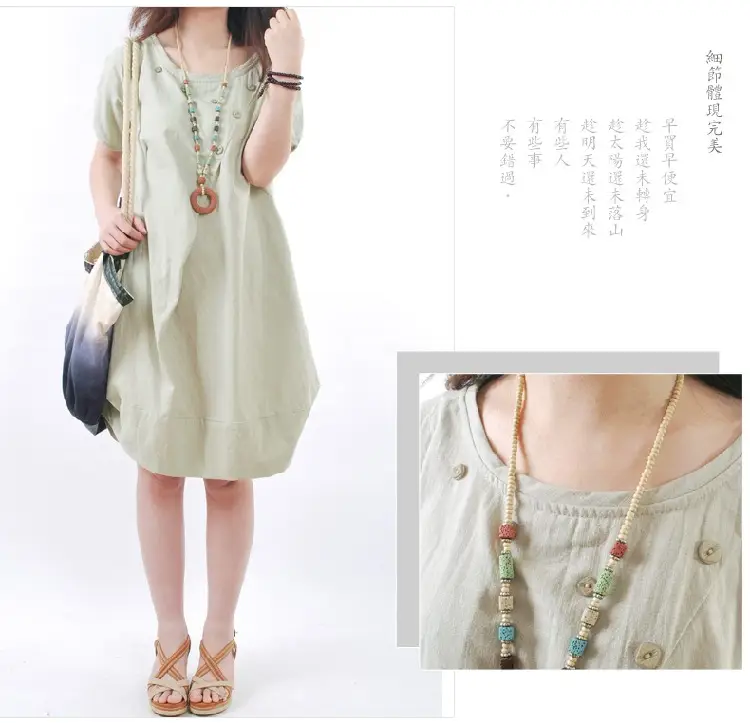 Korean Style Women's Large Loose Pleated Dress — feature 4