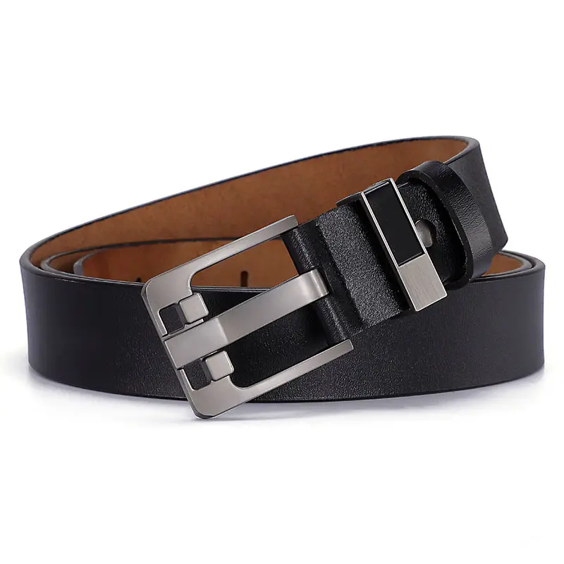 Vintage Men's Genuine Leather Belt Extra Large Wide Pin Buckle