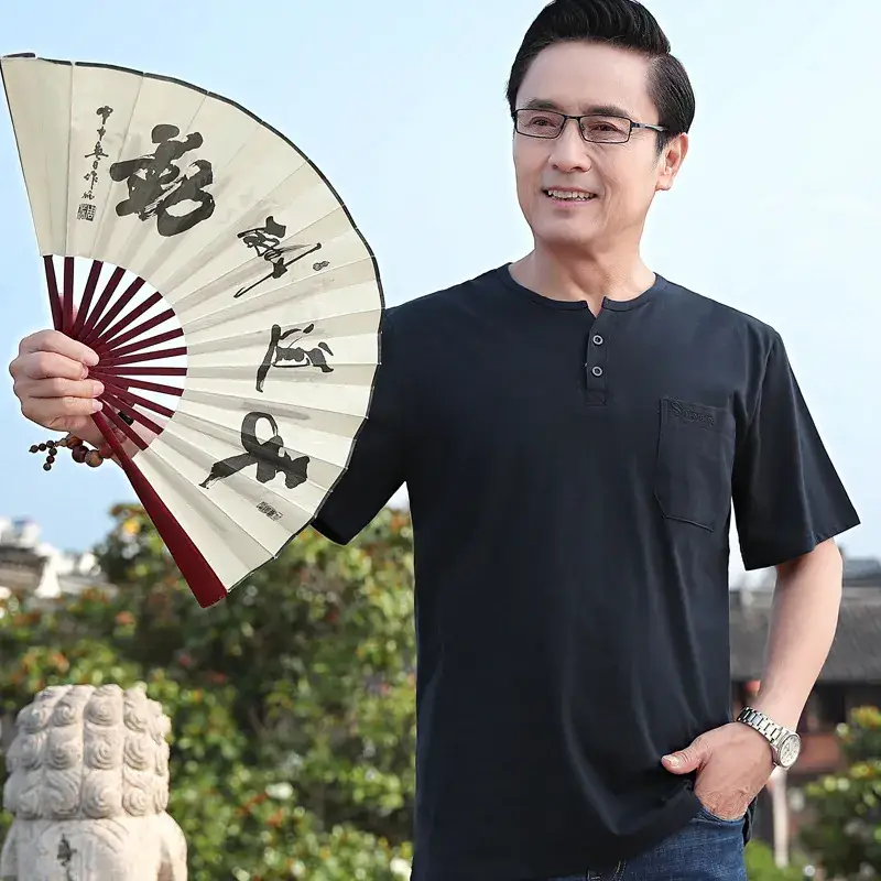 Men's Pure Cotton Short Sleeve T-Shirt White - Image 2