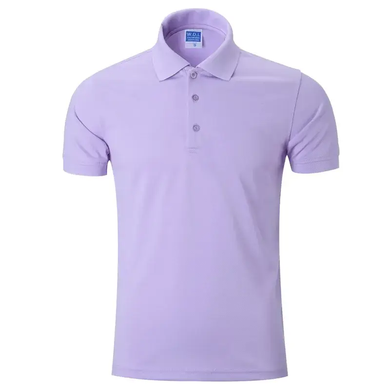 Pink Pique Cotton Polo Collar Shirt Short Sleeve