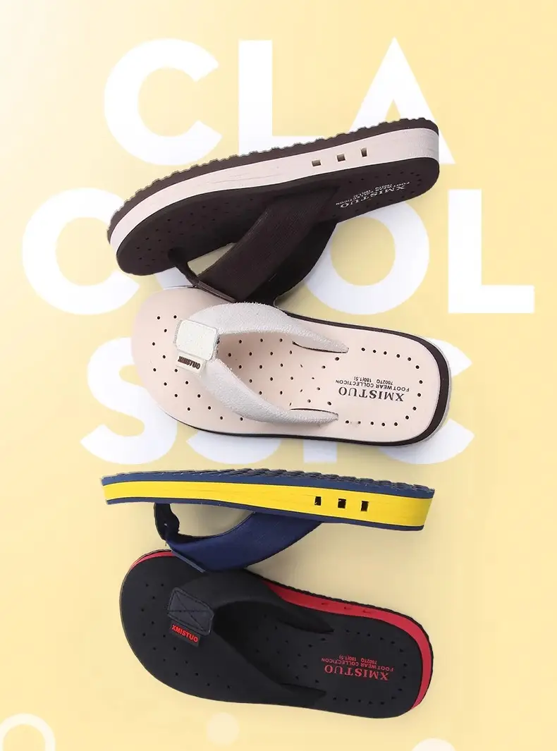 Children's Black Red Flip Flops Summer Sandals — feature 9