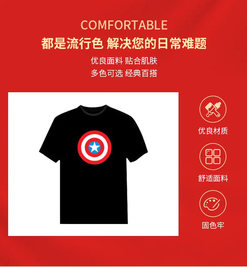 Marvel Iron Man Reactor T-Shirt LED Luminous Student Battle — feature 7