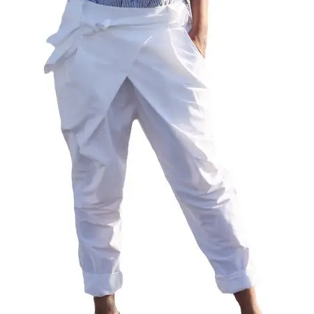 2024 Women's Hot Style Bow Pants Grey Cuffed - Image 11