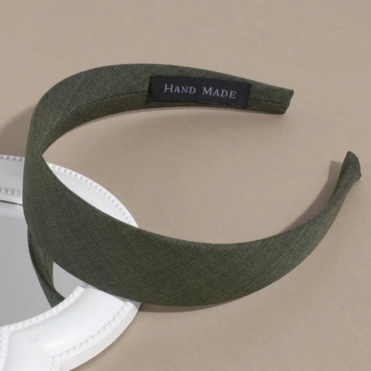 Wide Brim Satin Headband Pink Women's Face Wash - Image 13
