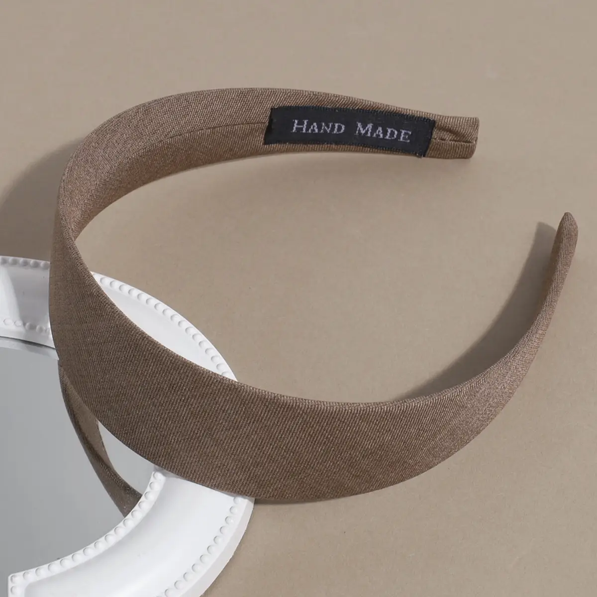 Wide Brim Satin Headband Pink Women's Face Wash - Image 14