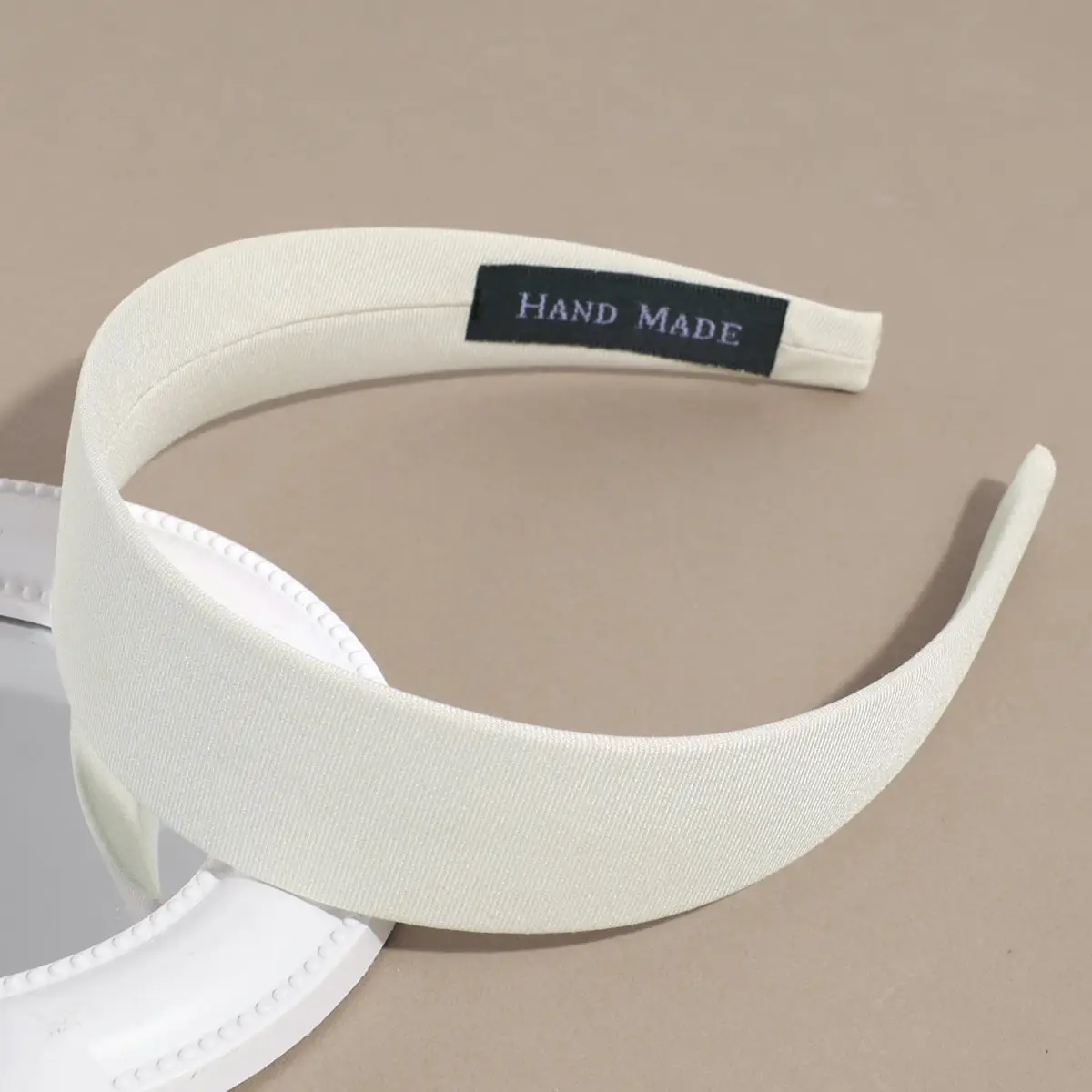 Wide Brim Satin Headband Pink Women's Face Wash - Image 9
