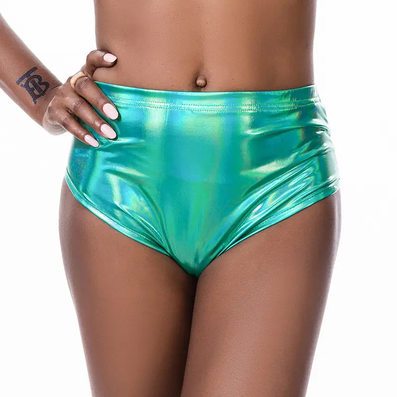 European American Metallic Sexy Women's Triangle Shorts