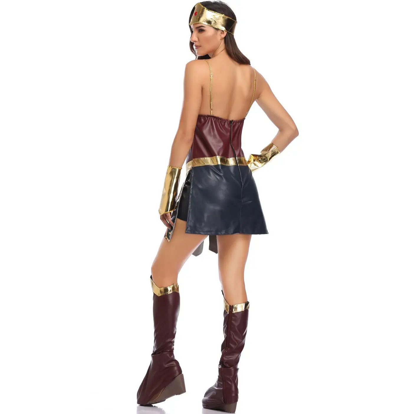 Wonder Woman Plus Size Halloween Costume Suit - Image 4