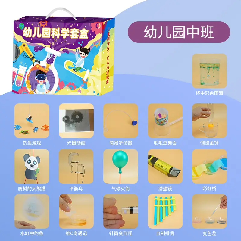 The middle class of the new kindergarten [16-piece set of physics last semester] is equipped with PPT + Video lesson plans.