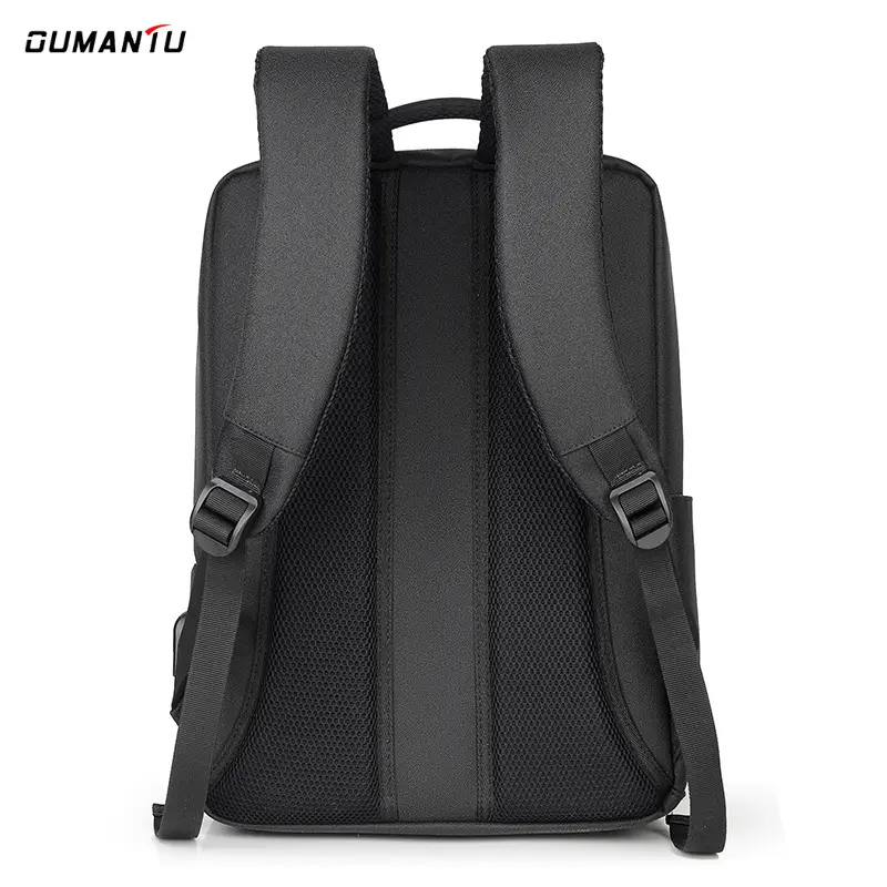 Men's Waterproof Business Backpack Black Large Capacity