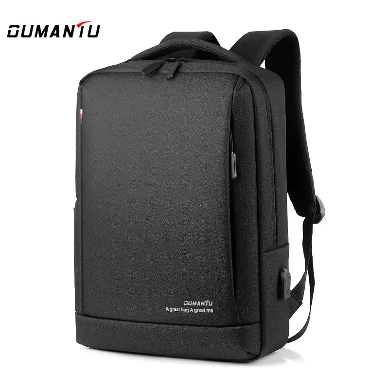Men's Waterproof Business Backpack Black Large Capacity