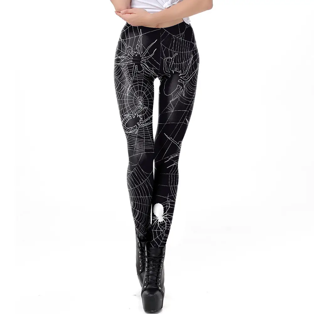 2024 Halloween 3D Skull Leggings Women Small - Image 4