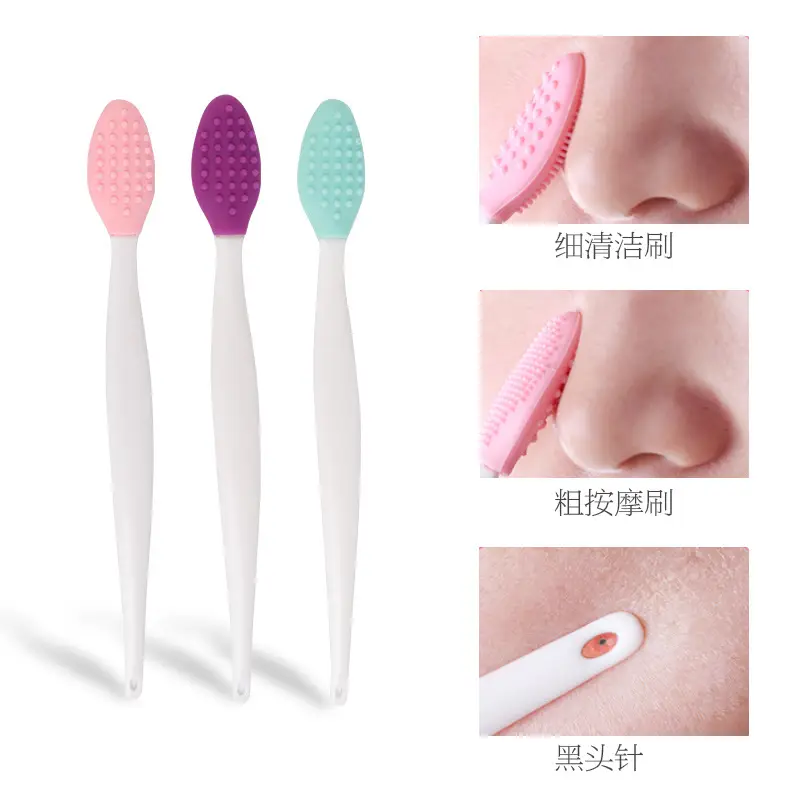Silicone Nose Brush Purple 7.2g Double Sided - Image 14
