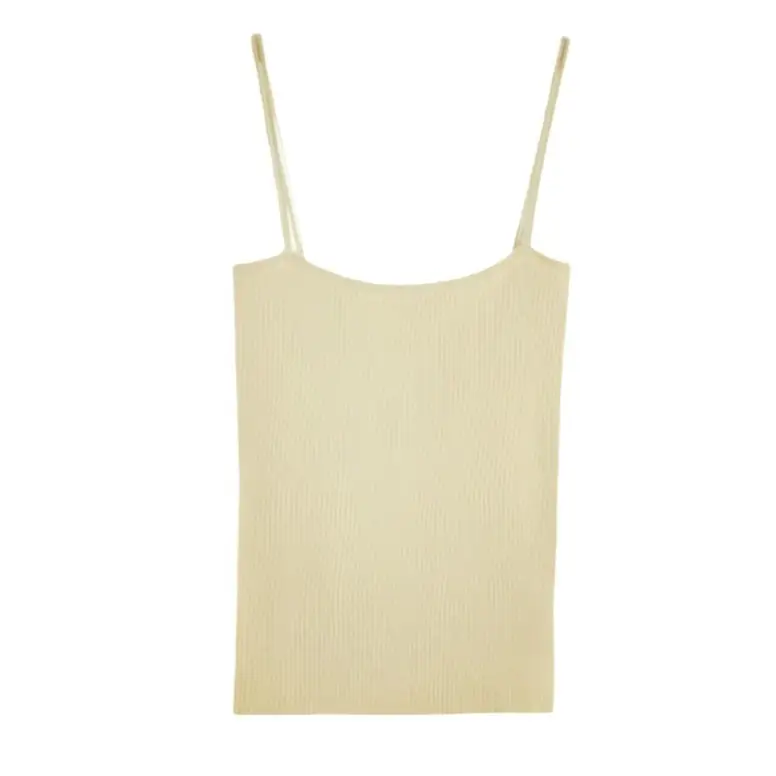 Women Black Slim Knit Camisole Summer Top - Image 13