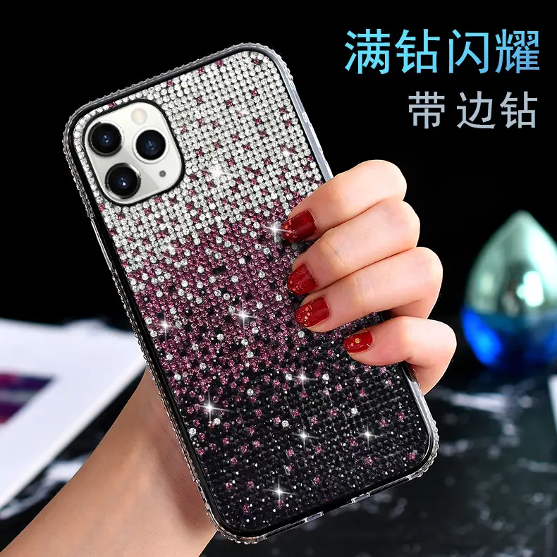 iPhone 16 Pro Diamond Gradient Rhinestone Case