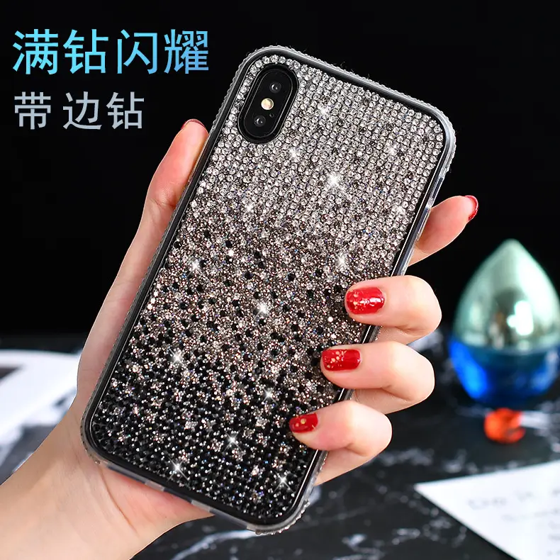 iPhone 16 Pro Diamond Gradient Rhinestone Case