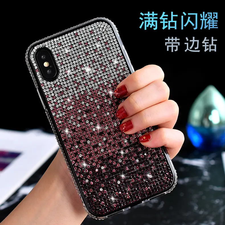 iPhone 16 Pro Diamond Gradient Rhinestone Case