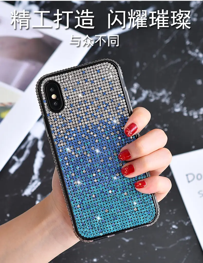 iPhone 16 Pro Diamond Gradient Rhinestone Case — feature 7