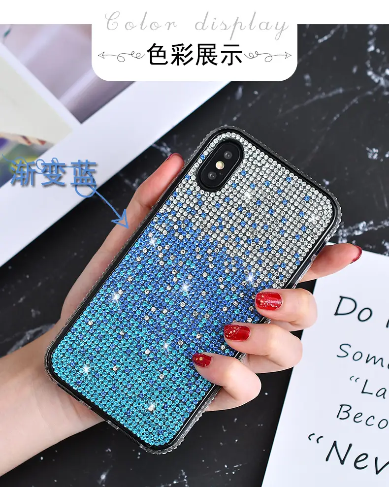 iPhone 16 Pro Diamond Gradient Rhinestone Case — feature 8