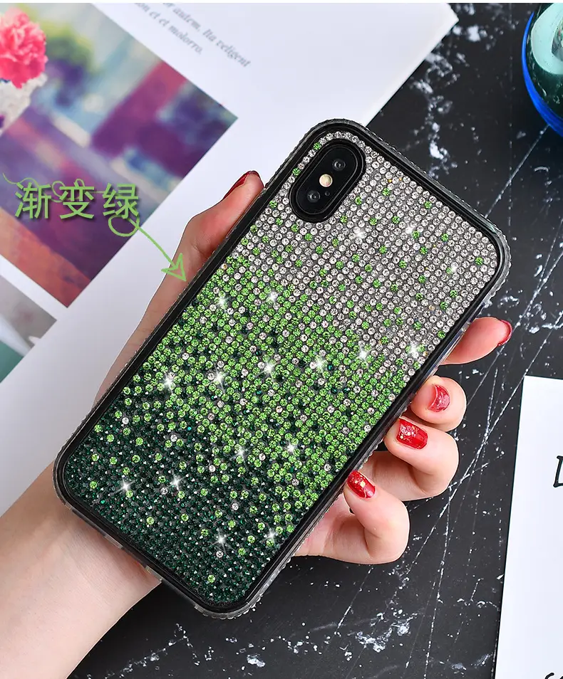 iPhone 16 Pro Diamond Gradient Rhinestone Case — feature 9
