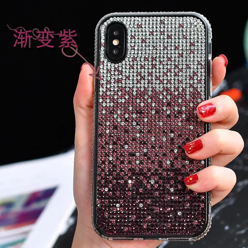 iPhone 16 Pro Diamond Gradient Rhinestone Case