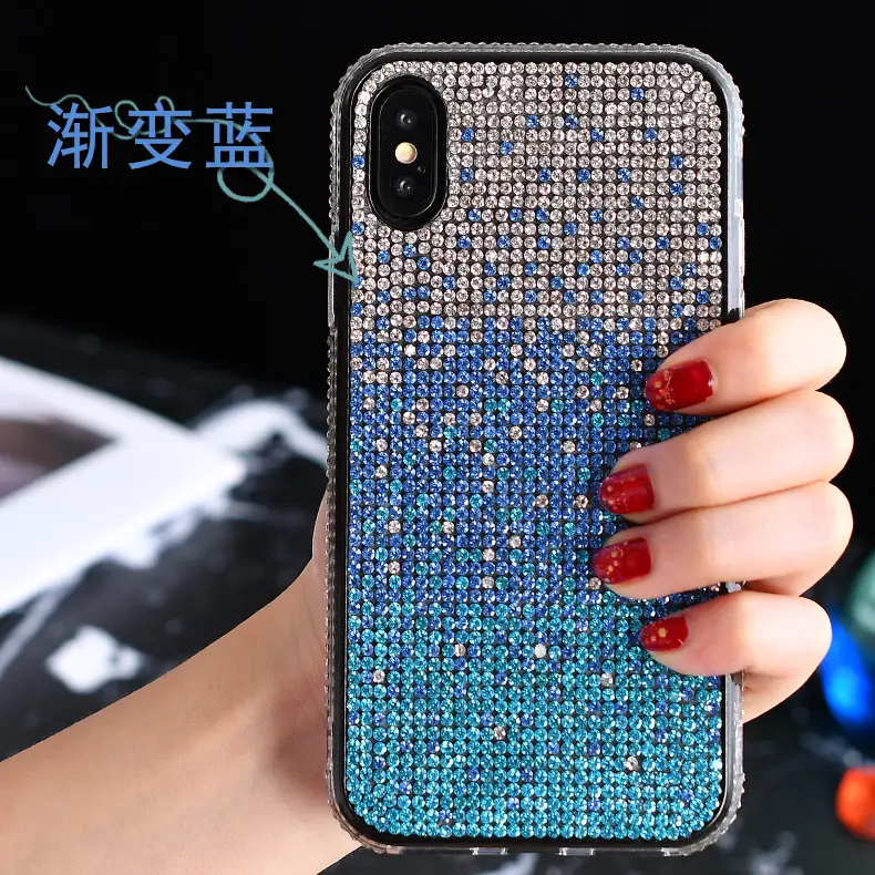 iPhone 16 Pro Diamond Gradient Rhinestone Case