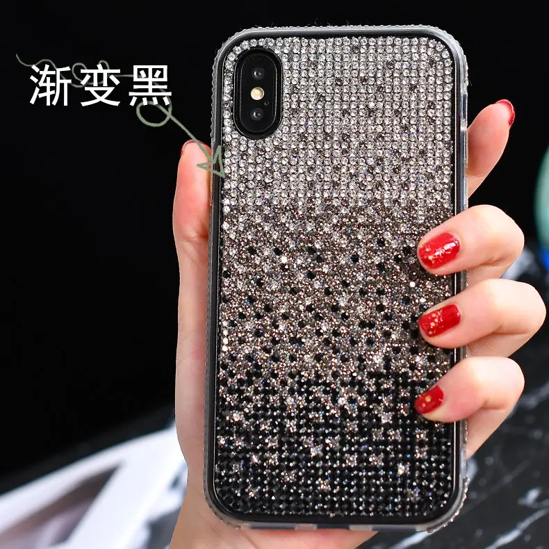 iPhone 16 Pro Diamond Gradient Rhinestone Case
