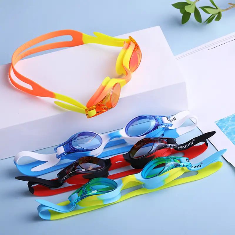 Factory Direct Sales of Foreign Trade Swimming Goggles, Children's Swimming Goggles, Waterproof and Anti-Fog Silicone Goggles, Exclusively for Cross-Border Sales