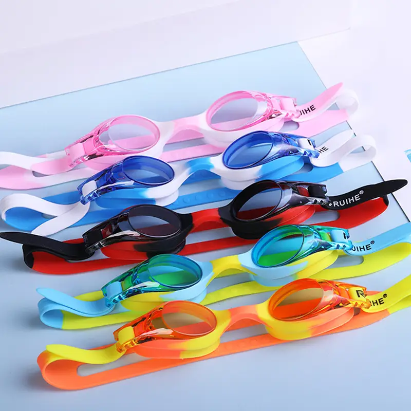 Factory Direct Sales of Foreign Trade Swimming Goggles, Children's Swimming Goggles, Waterproof and Anti-Fog Silicone Goggles, Exclusively for Cross-Border Sales