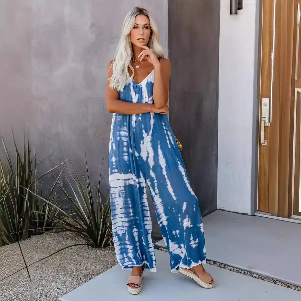 Women Leopard Print Wide Leg Pajamas Set