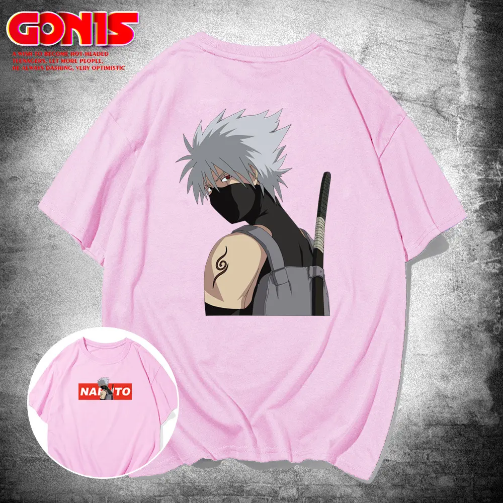 Men's Blue Cartoon T-Shirt with Joint Tattoo Design - Image 7