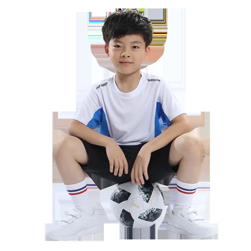Boys Quick-Drying Sweat-Wicking T-Shirt Blue Green