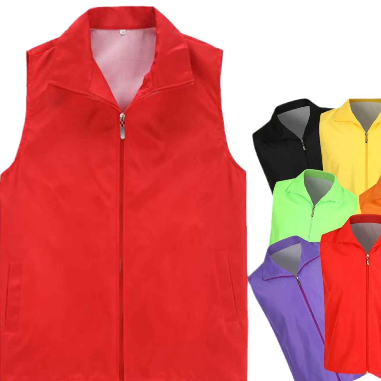 Blue Full-Zip Vest for Men