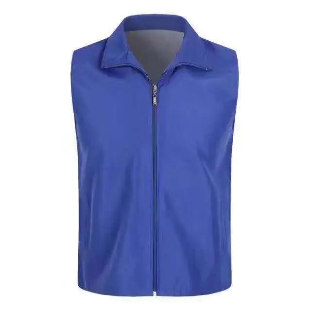 Blue Full-Zip Vest for Men