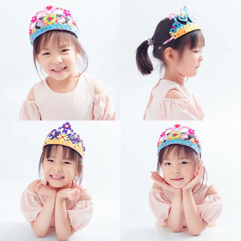 Children's Pink Crystal Crown for Birthday & Kindergarten - Image 14