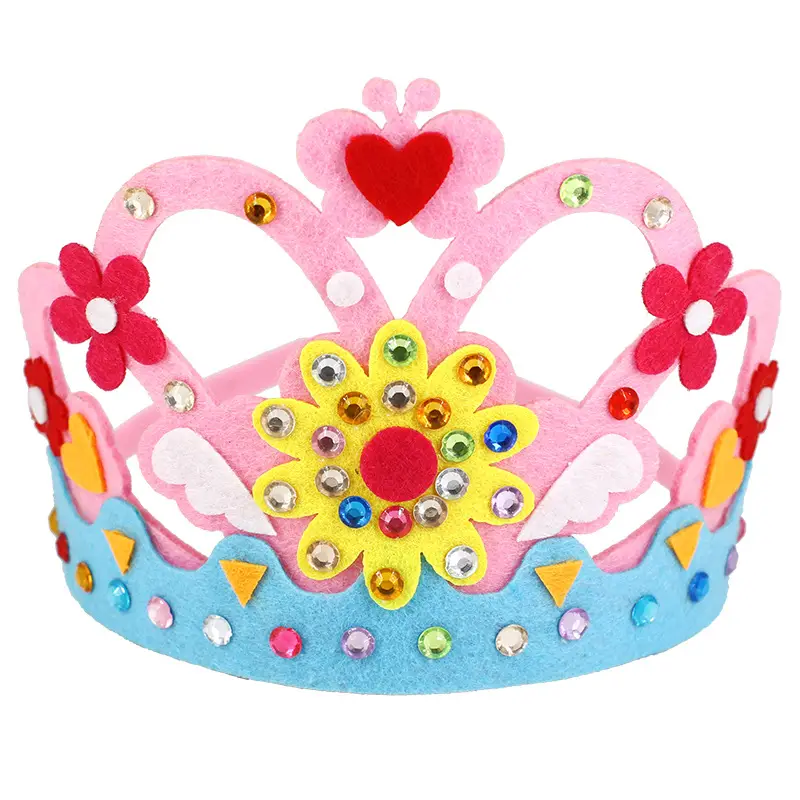 Children's Pink Crystal Crown for Birthday & Kindergarten - Image 17