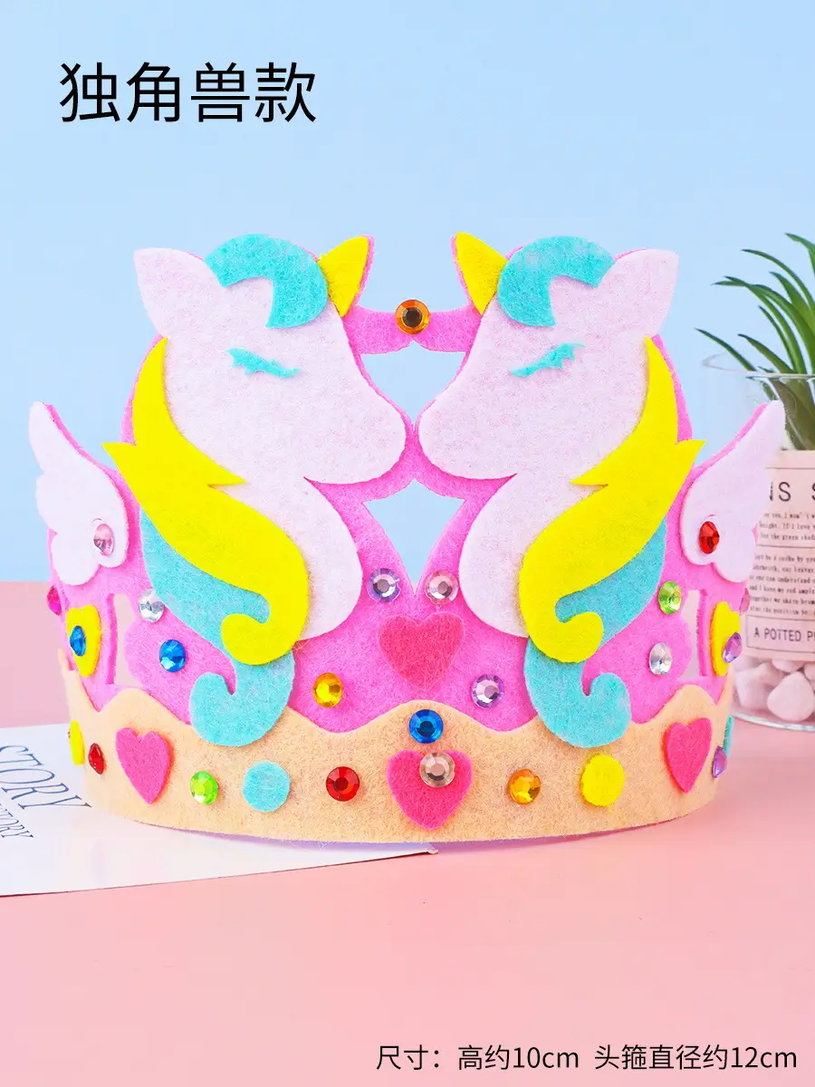Children's Pink Crystal Crown for Birthday & Kindergarten - Image 3
