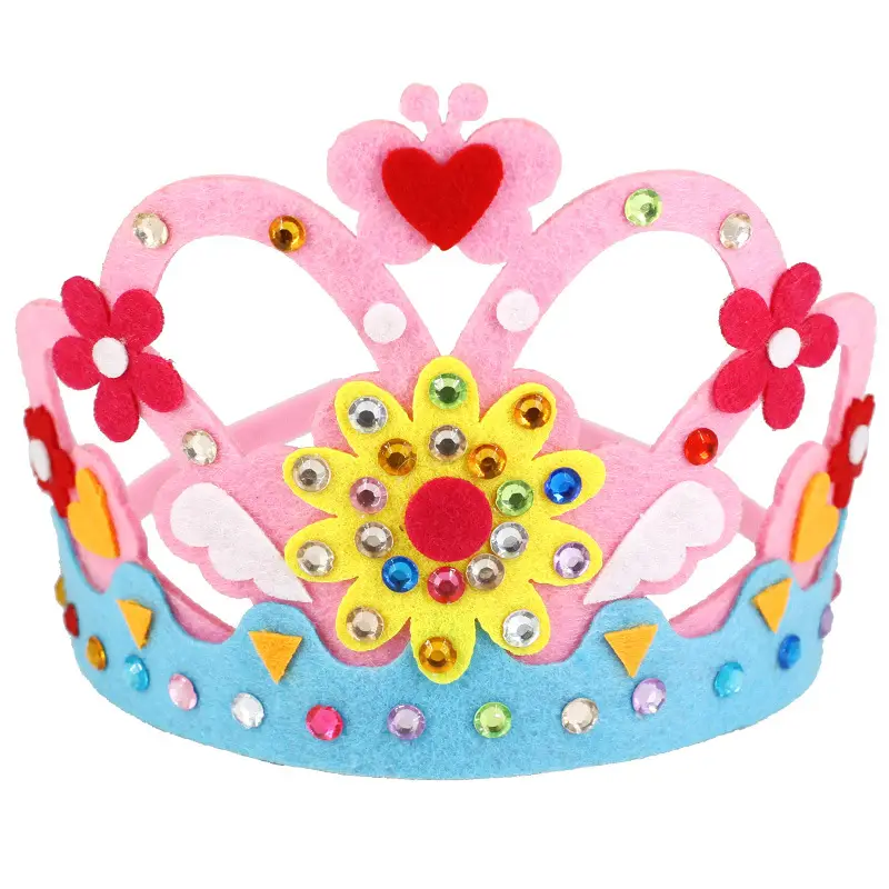 Children's Pink Crystal Crown for Birthday & Kindergarten - Image 7