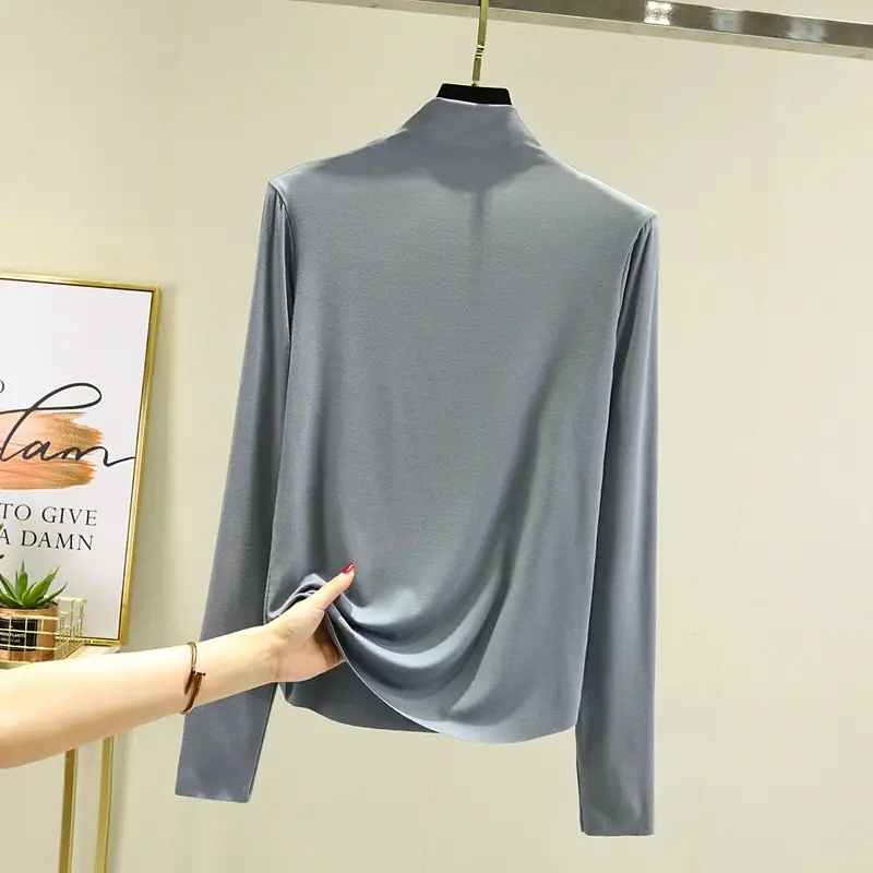 Sweet Solid Color Slim Fit Long Sleeve Shirt