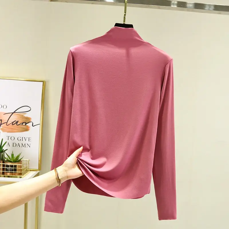 Sweet Solid Color Slim Fit Long Sleeve Shirt