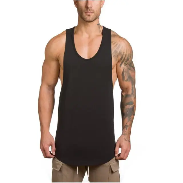 Men's Maroon Split-Loose Fitness Vest European Size - Image 4