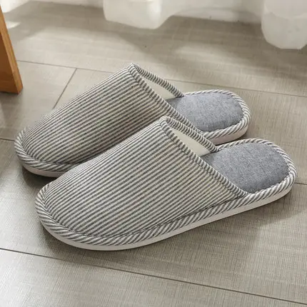 Thick-Soled Cotton Slippers with Covered Heel for Autumn and Winter, Couple's Home Non-Slip Warm Indoor Slippers for Men and Women, Closed-Toe Slippers, Thickened for Winter