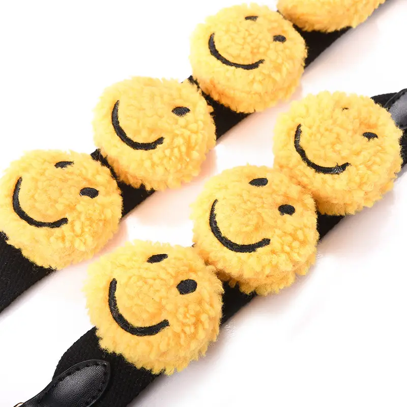 Yellow Smiley Face Crossbody Bag with Replacement Strap - Image 7