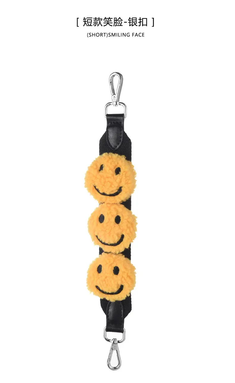 Yellow Smiley Face Crossbody Bag with Replacement Strap — feature 8