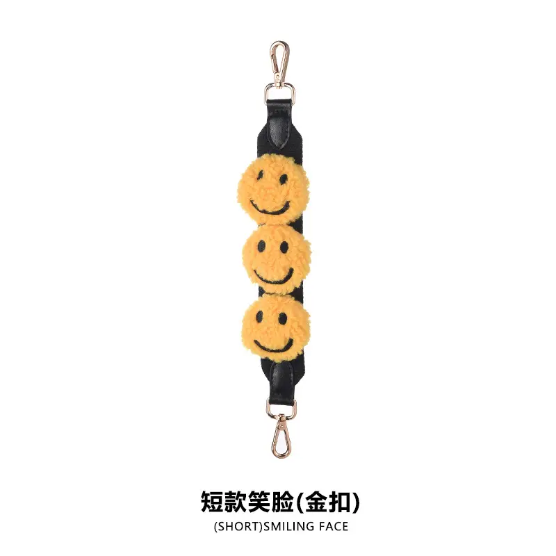 Short smiley face 35CM gold buckle