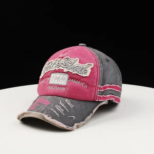 Men's 969 Embroidered Baseball Cap Denim Travel Wear — feature 1