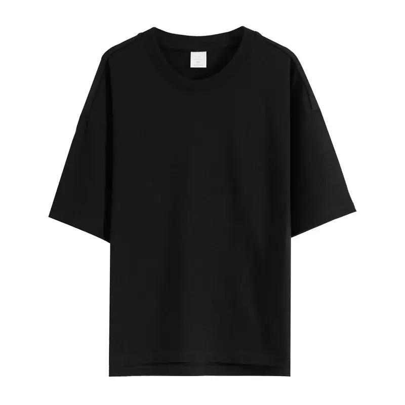 Black Short Sleeve T-Shirt for Men Wholesale - Image 2