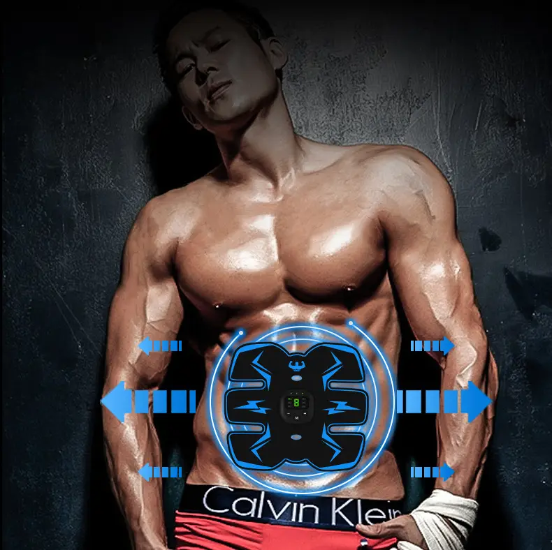 Micro-Electric Abdominal Muscle Patch for Fitness Training